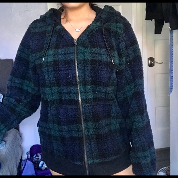 Oversized flannel jacket - Picture 2 of 3
